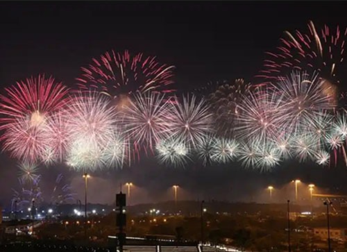 枞阳县焰火晚会